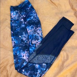 Lululemon navy blue tie-dye athletic pants size 8